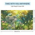 thumbnail image 2 of Cute Koala Microfiber Lightweight Beach Towel Quick Dry Absorbent Thin Towels for Swimming Pool Camping Beach Easy for Vacation Essentials, 2 of 7