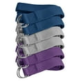 thumbnail image 1 of Sunshine Yoga 6-Pack Yoga Strap, 6-Foot Yoga Straps With Anti-Slip D-Ring Buckle, Adjustable Leg Stretching Strap for Muscle and Hamstring Stretch, Exercise Strap for Schools and Studios, Assorted, 1 of 4