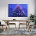 thumbnail image 5 of Wall Art for Living Room Beautiful Christmas Tree Pattern Canvas Picture Snowflakes Background Canvas Print Picture Living Room Girls Room Kids Room Decor 24x36inch No Frame, 5 of 8