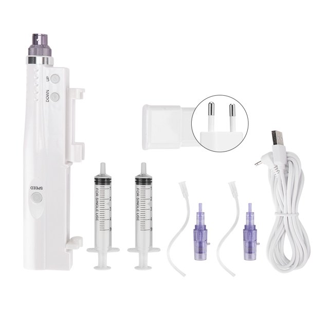 Mini máquina eléctrica de belleza para eliminación de manchas y rejuvenecimiento de la piel con microaguja 110-240V (enchufe europeo 110-240V)