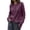 Wine, variant on Womens Ruffle Cardigan Sweaters Button Up Crew Neck Long Sleeve Cropped Sweater Cute Soft Knit Tops Blue