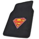 thumbnail image 2 of Bdk Warner Brothers Dc Comics Superman Accesorios Para Automóvil Alfombrillas - Ajuste Universal Delantero 26 X 16,5 Pulgadas Y Trasero 14 X 16,5 Pulgadas Juego Completo Alfombrillas Negras Con Agarre, 2 of 5