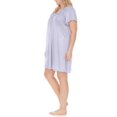 thumbnail image 3 of EZI Nightgowns for Women - Soft & Breathable Satin Night Gowns for Adult Women - Medium to Plus Size Womens Sleep Shirts - Knee-Length Nightgown, 3 of 7