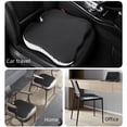 thumbnail image 3 of Simple Style Home Car Dual-purpose Beveled Cushion for Sedentary Comfortable and Breathable Memory Foam 3D Mesh Seat Cushion, 3 of 5