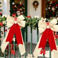 thumbnail image 5 of AUNVITO Multipurpose Decorative Bow Ornament, Smooth Fabric Bow Accessory, Reusable Pendant for Christmas Tree Wreath Gift Wrap Wedding Holiday Party Scene Decoration, 5 of 6