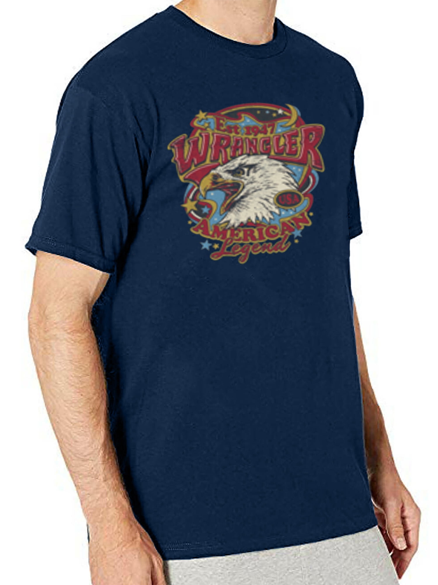 Wrangler Men's Big and Tall Graphic T-Shirt, Big Size up to 6XL and Tall Size up to 5XT