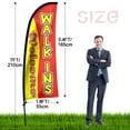 thumbnail image 2 of QSUM Welcome Walk ins Sign Feather Flag with Pole Kit,7FT Welcome Walk ins Decoration Display, Welcome Walk ins Business Sign,Welcome Walk ins Swooper Flag, 2 of 6