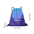 thumbnail image 3 of huayou Gradient Mesh Drawstring Backpack, Lightweight Breathable Washable Pocket, for Sport Beach Hiking Gym Travel, 3 of 6
