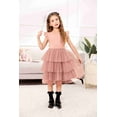 thumbnail image 3 of Arshiner Toddler Tutu Dress Girls Fluffy Summer Dresses Casual Black Funeral Tulle Sundress for Kids 6-7 Years, 3 of 8