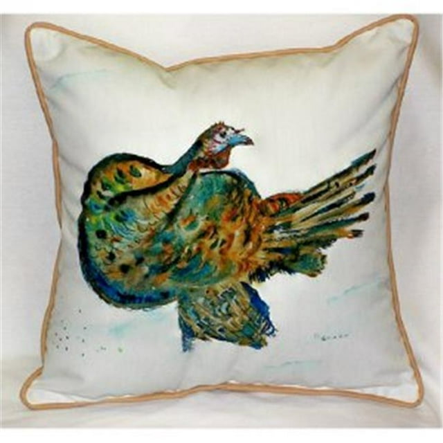 Betsy Drake ZP246 Coussin Dinde - 22 x 22 Po.