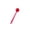 A009- Red, variant on Shower Scrubber with Long Handle and Double-Sided Silicone Design, Pink, for Women Daily Bathing and Back Massage