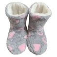 thumbnail image 2 of Calcetines Mullidos Tipo Pantuflas Acogedores Calcetines Cama Difusos para Otoño Invierno (corazón Y Rosa), 2 of 9