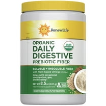 Daily Digestive Organic Prebiotic Fiber Powder | 8.5 oz. | Daily Supplement for Men and Women | by Renew Life