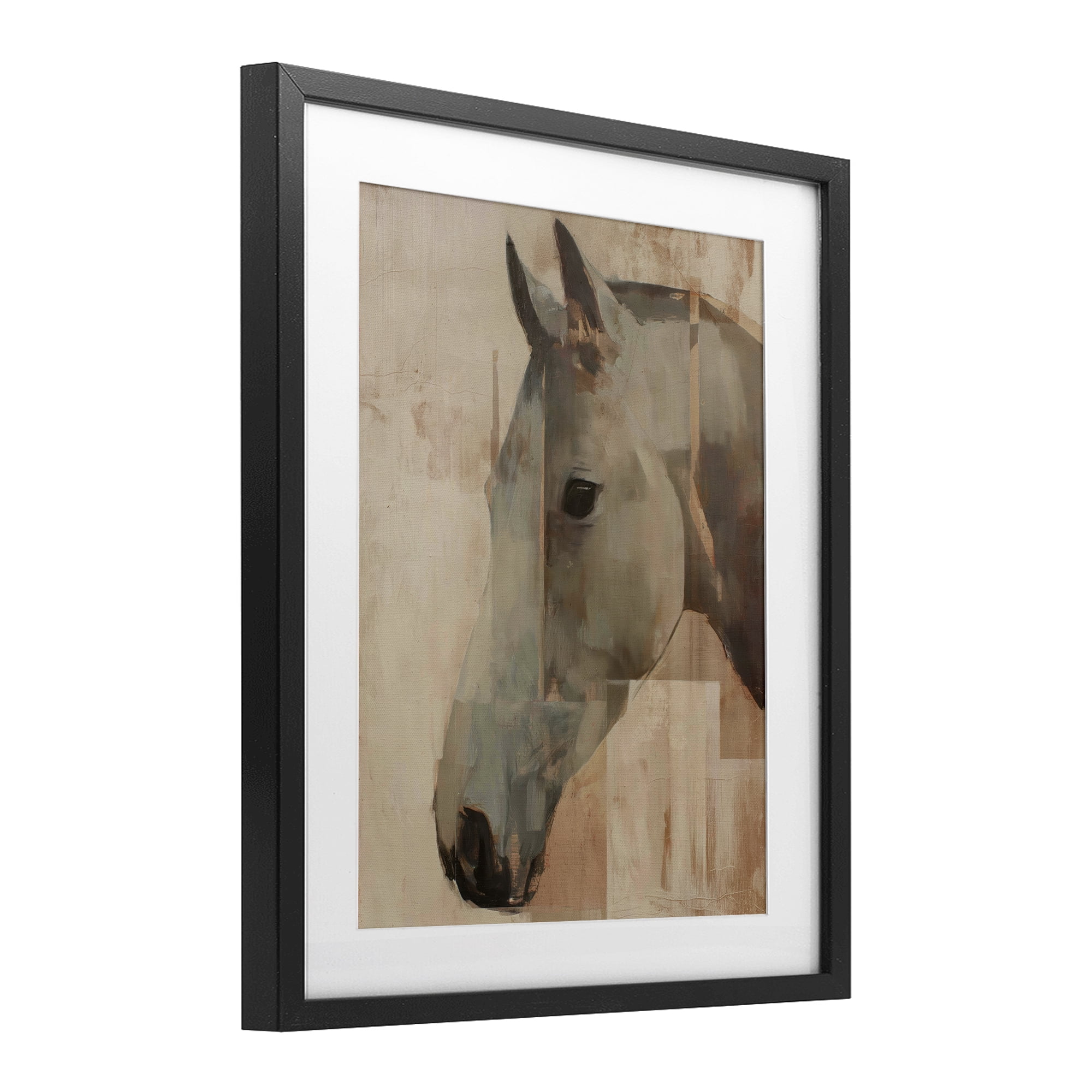 Stupell Industries Pure Horsepower Portrait Black Framed Print Under Glass, design by Svetlana Aleynikova