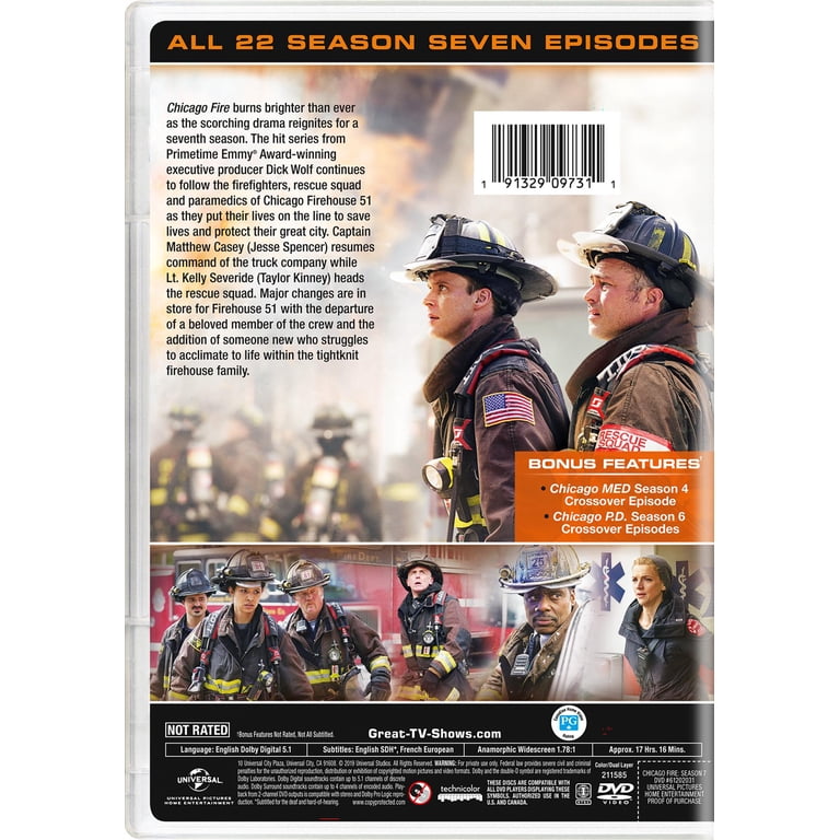Chicago Fire: Season Seven [DVD], 1038 mins, Drama TV Series