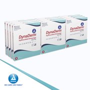 Dynarex DynaDerm Hydrocolloid Dressings, Sterile Moist Bandages Used for All Kinds of Wounds, 6 x 6, X-Thin & Latex-Free, Peel-Down Patches - 1 Case, 12 Boxes of 5 Dressings