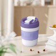 thumbnail image 4 of Vaso portátil con pajita para coche, diseño macarrón de doble uso, vaso plegable con pajita, regalo para estudiantes, compañero de viaje, elegante color macarrón, vaso fácil de beber. Blaxill, 4 of 8