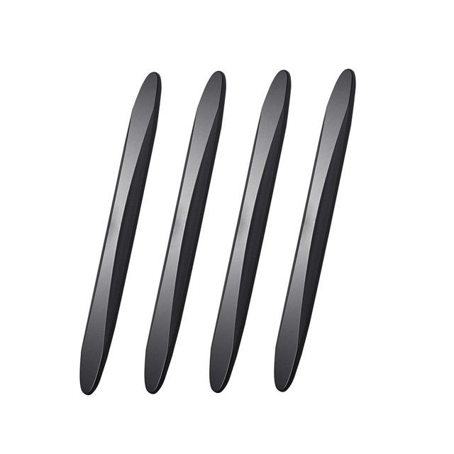 4x Tira Anticolisión Genérica para Puerta de Coche, Pegatina Antiimpacto para Visión Trasera, Pegatinas Embellecedoras de Borde de Puerta Lateral Mult Negro