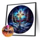 thumbnail image 5 of Pintura de diamante 5D DIY taladro redondo completo vidrieras Cruz Aurora Kit 30x30cm, 5 of 9