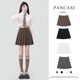 thumbnail image 2 of Elegante minivestido estilo preppy, falda plisada de cintura alta, corte en A, para primavera y verano, 2 of 5