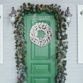 thumbnail image 6 of Kingtowag 2026 Christmas Wreath for Front Door 15.74" White Snow Flocked Christmas Artificial Flocked Tree Branch Wreath for Home Wall Window Indoor Outdoor, 6 of 7
