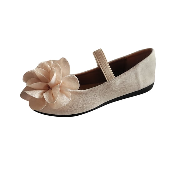 ShiShine Women Casual Mary Jane Flats with Flower Decor Comfortable Slip On Shoes for Daily Wear and Summer Outings