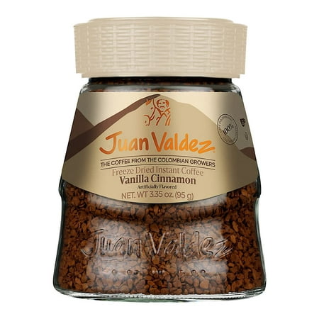 Juan Valdez Instant Coffee Vanilla Cinnamon, 3.3 oz Jar
