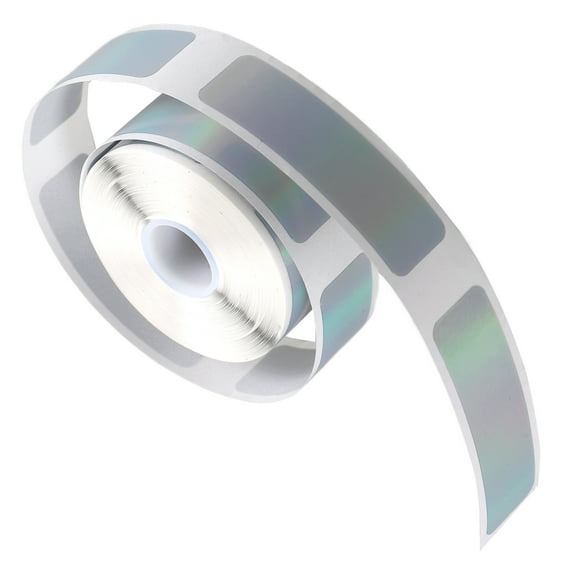 MUSEYA Silver PVC Adhesive Return Address Labels Roll for Decoration  High Adhesive Quality 1 Roll
