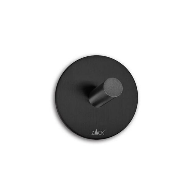 Zack 40447 2.2 x 0.47 x 1.142 in. Duplo Porte-Serviettes Rond Auto-Adhésif&44; Noir