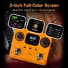 FLAMMA FF20 Looper Pedal Drum Machine Drum Looper Guitar Pedal with Screen 300 Min Recording 220 Drum Grooves 100 Loop Slots Time Stretch Auto Record USB & Headphone Out for Guitar and Bass