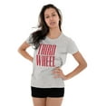 thumbnail image 4 of Third Wheel Funny Sarcastic Dating Womens Fitted Plus Size Graphic Tee Brisco Brands 3X, 4 of 5