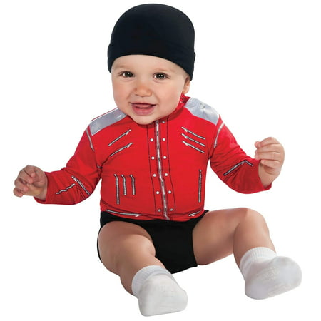 Rubies Costume Co. Babys Michael Jackson Beat-It Jacket One-Piece Costume, Multicolor, 6-12