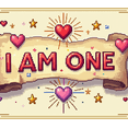 thumbnail image 4 of Watercolor Style Banner with Roses and Hearts I AM ONE Theme Backdrop Decorations for First Birthday Party Photography Props Party Decor Backgrounds, 4 of 4