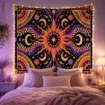 thumbnail image 2 of Ocean Waves Cosmic with Core Radiating Sunburst Sharp, Mystical Fantasy for Space Lovers, Galaxy Room Decor, Graduation Gift, Tapestry Wall Hanging for Bedroom and Dorm, 2 of 7