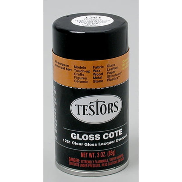 Testors 1261T Spray Lacquer Glosscote 3 Ounce 