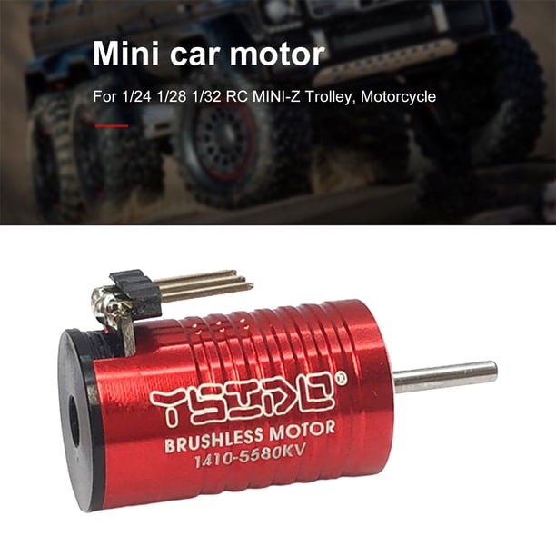 1410 V2 2580KV/3580KV/5580KV/9580KV Motor sin escobillas 2 polos de rotor Mini Motor de coche