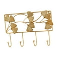thumbnail image 5 of CoudarTitie Wall Hook Coat Hook Leaf Design Heavy Duty Multifunctional Modern Decorative for Square 4 Hooks, 5 of 9