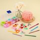 thumbnail image 2 of New Color Marker Button Sweater Needle Hand Knitting Tool Set 10 Grid Blue Button Storage Box, 2 of 5