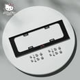 thumbnail image 1 of Official Product Hello Kitty Sanrio Car License Plate Frame Aluminum Alloy License Plate Protector No Punching Installation, 1 of 6