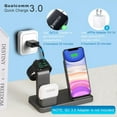 thumbnail image 5 of Magazine 3in1 Qi Wireless Fast Charger Stand For Airpods for iPhone8-11 Series for iWatch, 5 of 8