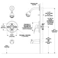 thumbnail image 3 of Belanger 4790CP Single Handle Shower Head and Bathtub Faucet, Polished Chrome, 3 of 3