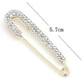 thumbnail image 2 of Rhinestone Brooch Safety Pins Clips Scarves Clasp Pin Jewelry Buckle Dress Decorations(silver) - Q1, 2 of 5