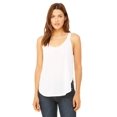 thumbnail image 1 of The Bella + Canvas Ladies Flowy Side Slit Tank Top - WHITE - 2XL, 1 of 2