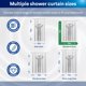 thumbnail image 4 of Juego de cortinas de ducha CLOROX para baño, impermeables, con forro, 70 x 72 pulgadas, 4 of 8
