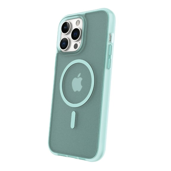 onn. MagSafe Compatible Phone Case for iPhone 14 Pro - Frosted Teal