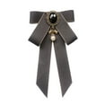 thumbnail image 4 of Segolike Bow Tie Ribbon Brooch Bowknot Shirt Tie Bowknot Bow Tie Costume Accessories Ladies Gift Necktie Bow Brooch for Suit Women DIY Gray, 4 of 8