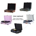 thumbnail image 4 of Tourne-Disque Rétro PORTABLE pour une Expérience d'Écoute Polyvalente Marron, 4 of 7
