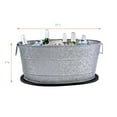 thumbnail image 2 of BREKX Aspen Hammered Bucket - Farmhouse Grey, PVC Party Mat (21.5"), 2 of 5