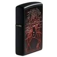 thumbnail image 6 of Zippo Spider Texture Print Design Black Matte Pocket Lighter, 6 of 7