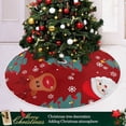 thumbnail image 6 of FMSHPON Christmas Theme Xmas Christmas Tree Skirt Stand Mat for Holiday Party Decoration Indoor Outdoor 48 inches, 6 of 6